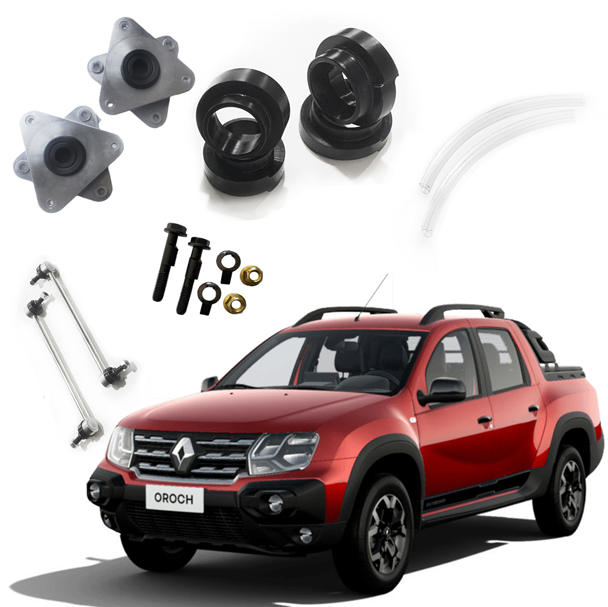 Kit Lift Completo 3cm Renault Duster Oroch Todas Versões Universo