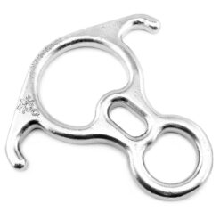 Freio 8 Resgate Aço Inox 50kN p Cordas 9 a 16mm Alpen Pass