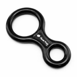 Freio 8 Esportivo Aço Carbono Preto 80kN p Cordas 9 a 12mm