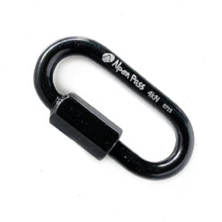 Malha Rápida Aço Carbono Preta 6mm c/ Trava 4kN Alpen Pass