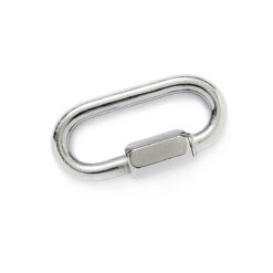 Malha Rápida Aço Inox Oval 8mm c Trava Rosca 22kN Alpen Pass