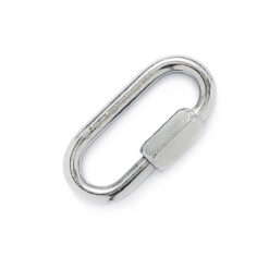Malha Rápida Aço Inox Oval 6mm c Trava Rosca 4kN Alpen Pass