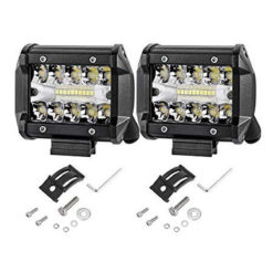 Par de Farol Led Auxiliar 7D Combo Spot e Flood de 60 Watts