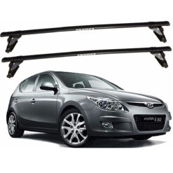 Rack de Teto em Aço Preto Hyundai I30 4P 2009 a 2012 - Eqmax