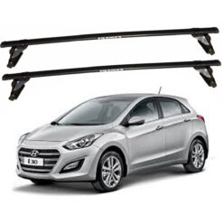Rack de Teto em Aço Preto Hyundai I30 4P 2013 a 2016 - Eqmax