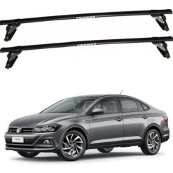 Rack de Teto Aço Preto Volkswagen Virtus 2018 a 2024 - Eqmax