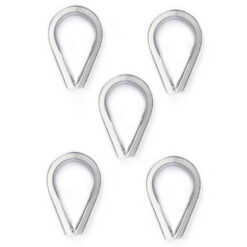 KIT 5 Sapatilhas para Cabos 6mm em Aço Inox 316 Alpen Pass