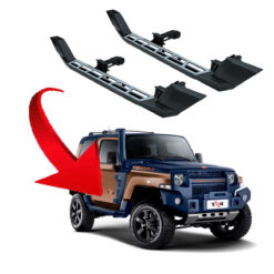 Par de Estribo em Aço Cinza Bold Mod Tx4 Troller 2015 a 2021
