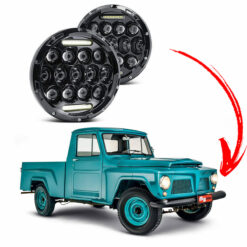 Par Farol Full Led 75 Watts 7 Polegadas Ford F-75 e Rural