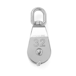 Moitão Duplo 32mm  Inox 316 c Destorcedor 1800kgf Alpen Pass
