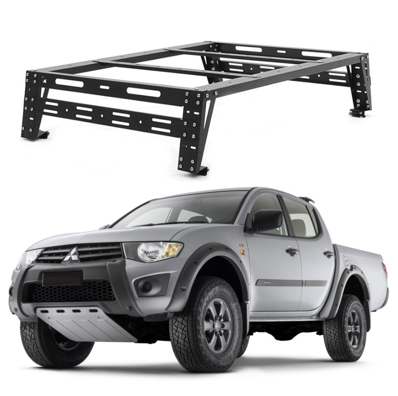 Rallonge Avant De Pare-choc Pour Mitsubishi L200 Triton 2009-2014 - Neuf, ABS Noir Mat, 1 An Garantie