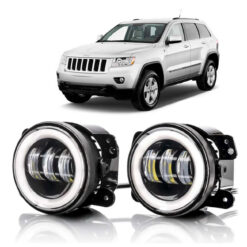 Par Farol Led Auxiliar Dianteiro Jeep Grand Cherokee 2011 a 2013