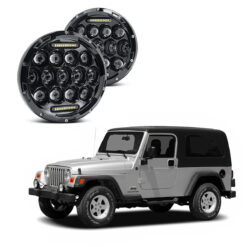 Par Farol Full Led 75 Watts  Jeep Wrangler LJ 2004 a 2006