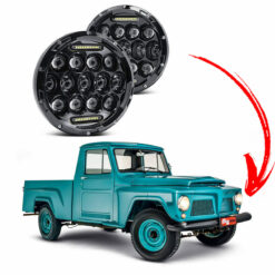Par Farol Full Led 75 Watts c/ Seta 7 Pol. Ford F-75 e Rural