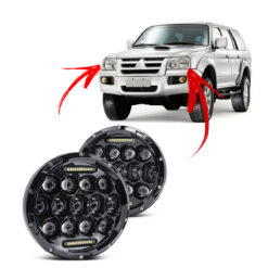 Par Farol Full Led 75 Watts c/ Seta Pajero Sport 2004 a 2011