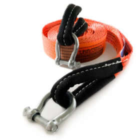 Cinta Fita de Reboque 5 Ton x 5 Mts + 2 Manilhas 1/2 Curvas