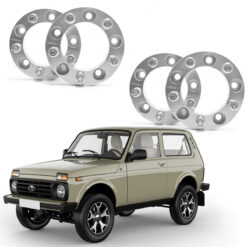 Jogo 4 Espaçadores de Rodas 38mm Avm Lada Niva - Todos Anos