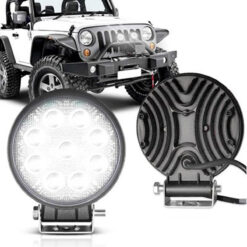Farol Milha Led Redondo 4 Polegadas 27 Watts Jeep Wrangler