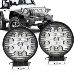 Par Farol Led 4 Pol. Longo Alcance 27 Watts Jeep Wrangler
