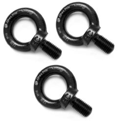 Kit 3 Parafusos Olhal Preto 16mm em Aço Zincado Alpen Pass