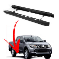 Estribos Rockslide Aço Mitsubishi L200 Triton 2017 a 2020