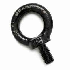 Parafuso Olhal Preto 12mm em Aço Zincado 2000kgf Alpen Pass