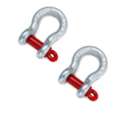 Kit 2 Manilhas Curvas 3/4 Pino Roscado Alloy 4.75Ton Coforja