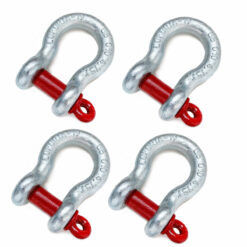 Kit 4 Manilhas Curvas 3/4 Pino Roscado Alloy 4.75Ton Coforja