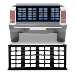 Tela p/ Cargas Pickup Organizador de Caçamba Universal Preta