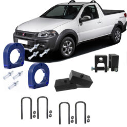 Kit Lift de Suspensão 1.5 Polegadas Fiat Strada 1999 a 2012