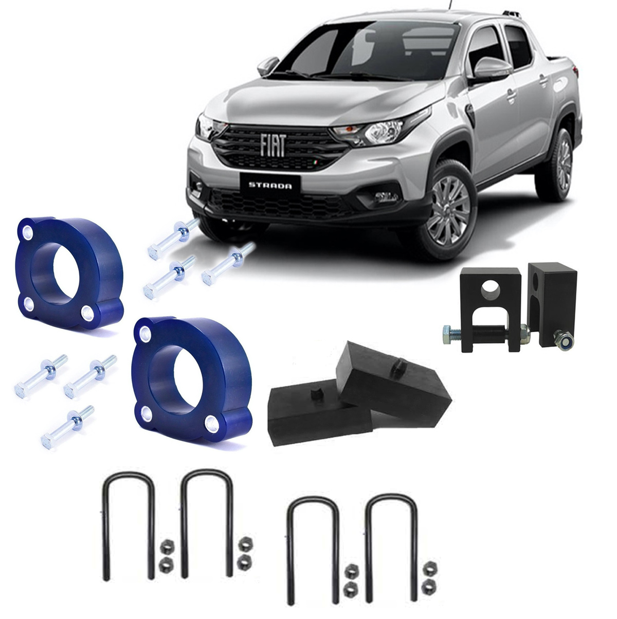 Kit Lift De Suspens O Polegadas Fiat Strada A Universo Aventura Brasil