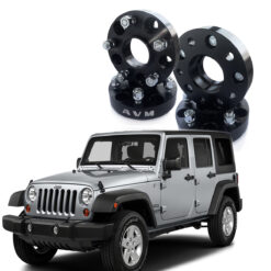 4 Espaçador de Roda 32mm Black Avm Jeep Wrangler 2007 a 2018