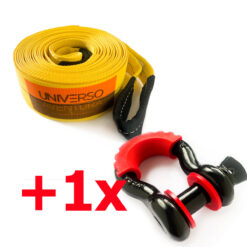 Cinta Fita Reboque 10 Ton x 10 Mt + Manilha 3/4 e Proteção