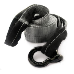 Cinta Fita Reboque 10Ton x 6Mts Cinza + Manilha 3/4 Preta