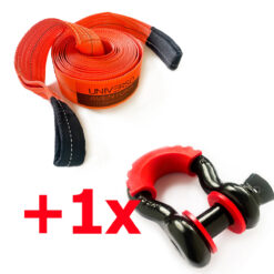 Cinta Fita Reboque 10 Ton x 10 Mt + Manilha 3/4 c Proteção
