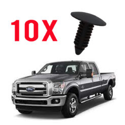 10 Grampo Fixação Spoiler Para-Choque Ford F350 1998 a 2012