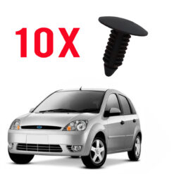 10 Grampo Forração Interna Colunas Ford Fiesta 1996 a 2007