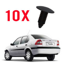 10 Grampo Forração Interna Colunas Fiesta Sedan 2001 a 2004