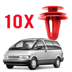 10 Grampos do Forro da Porta -  Toyota Prévia 1990 a 1997