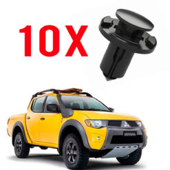 10 Grampos Grelha Defletor Para-Choque L200 Triton até 2016