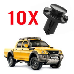 10 Grampos Grelha e Defletor Para-Choque L200 de 2005 a 2012