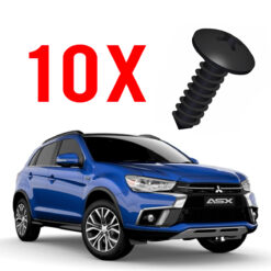 Kit 10 Parafusos Forro de Porta Mitsubishi Asx 2010 a 2022