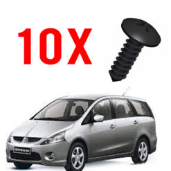 10 Parafusos Forro de Porta Mitsubishi Grandis 2004 a 2008