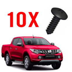 kit 10 Parafusos Forro de Porta Mit. L200 Triton 2017 a 2020