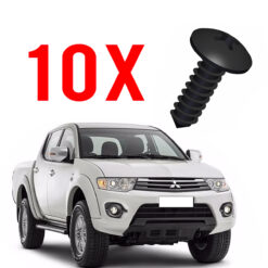 kit 10 Parafusos Forro de Porta Mit. L200 Triton 2007 a 2016