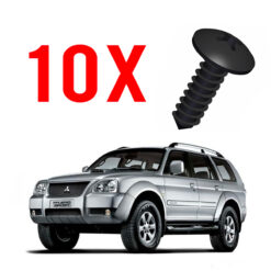 Kit 10 Parafusos Forro de Portas Pajero Sport 2009 a 2011