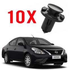 10 Grampos Defletor do Para-choque Nissan Versa 2015 a 2020