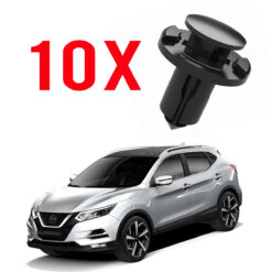 Kit 10 Grampos do Spoiler Lateral Nissan Qashqai 2017 a 2020