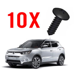 Kit 10 Parafusos Forro Porta Ssangyoung Tivoli 2018 a 2019