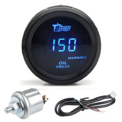 Manômetro Medidor Digital Pressão do Óleo 52mm Dragon Gauge
